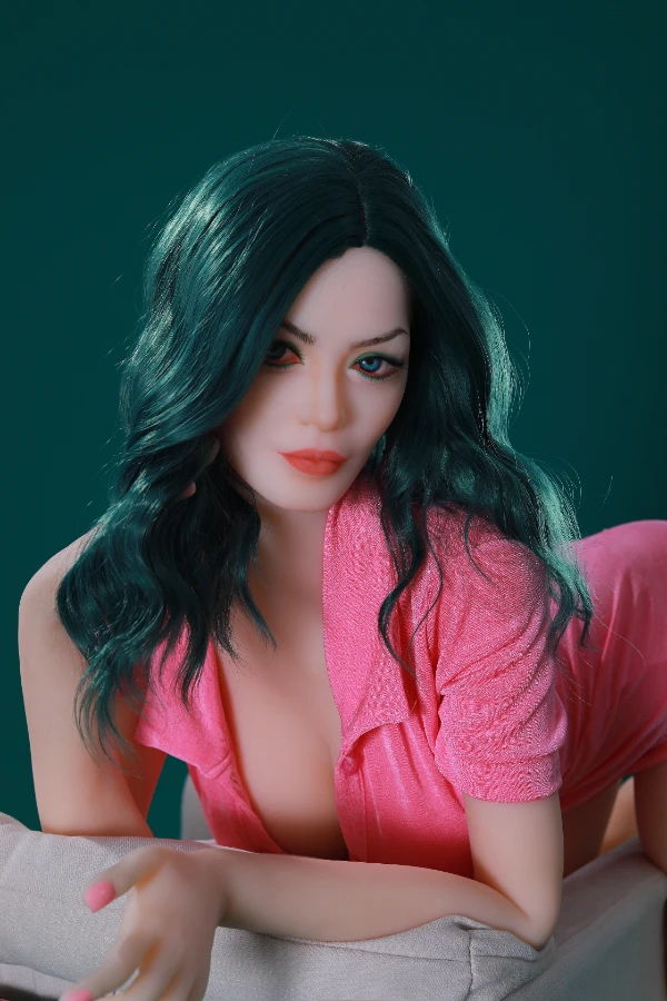 Green Hair Big Tits Busty Mom Sex Doll Chana 158cm