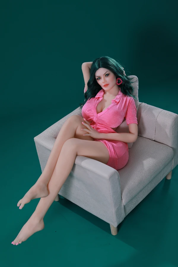 Green Hair Big Tits Busty Mom Sex Doll Chana 158cm