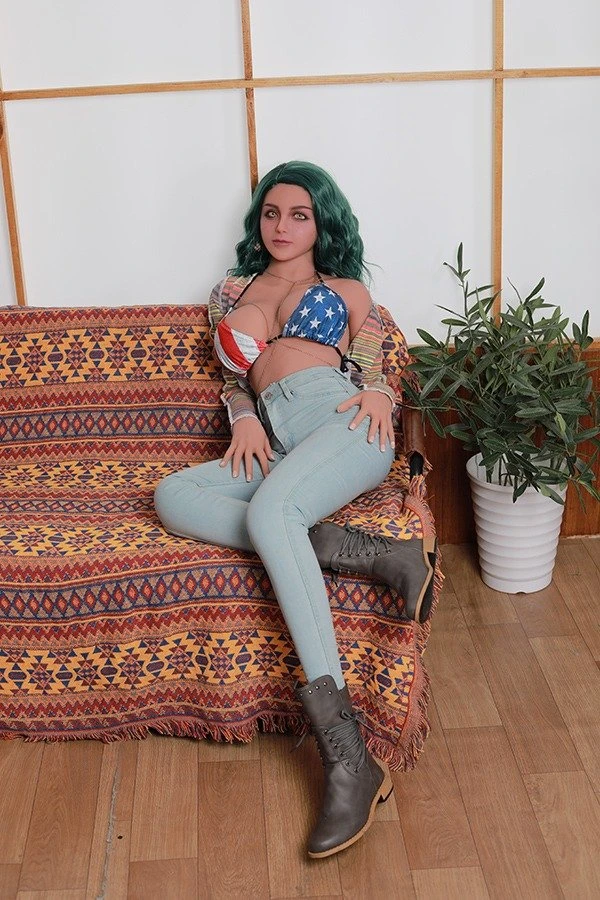 Full Size Green Hair Sex Doll Elodie 163cm
