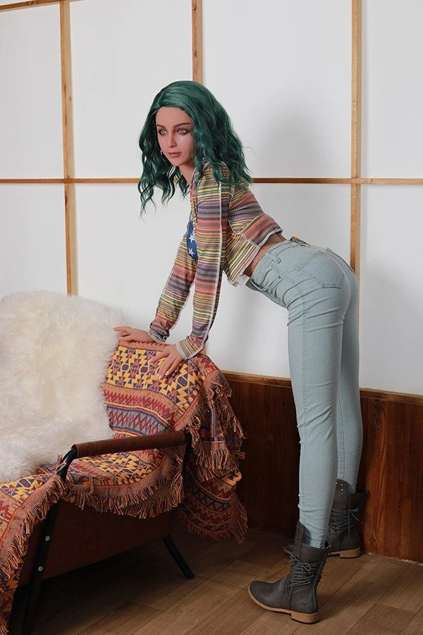 Full Size Green Hair Sex Doll Elodie 163cm