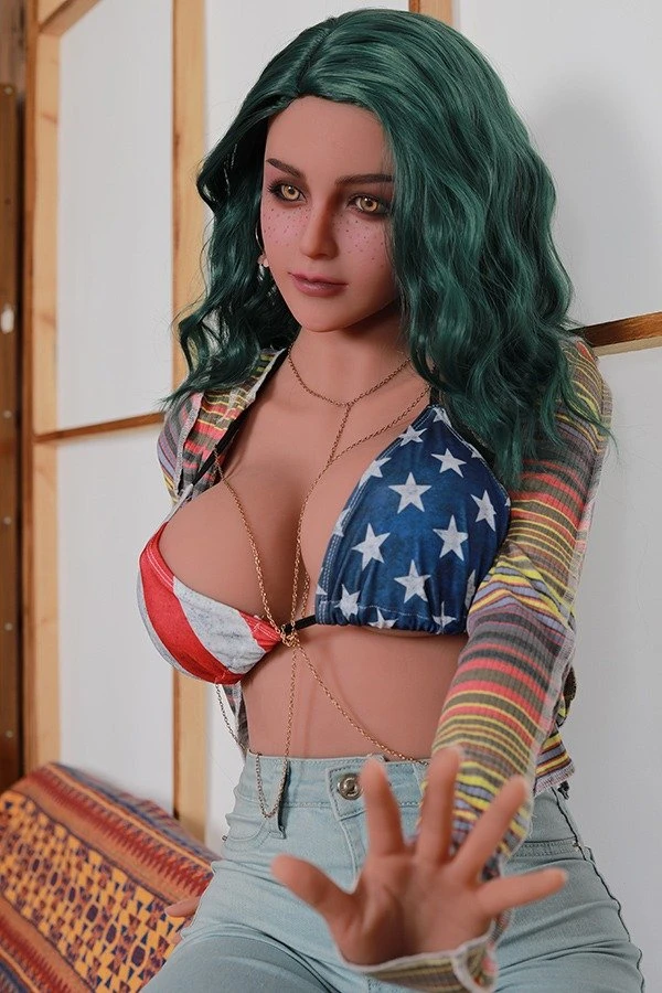 Full Size Green Hair Sex Doll Elodie 163cm