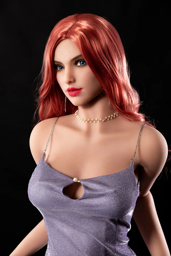 Beautiful Small Breasted Redhead Sex Doll Aliya 166cm