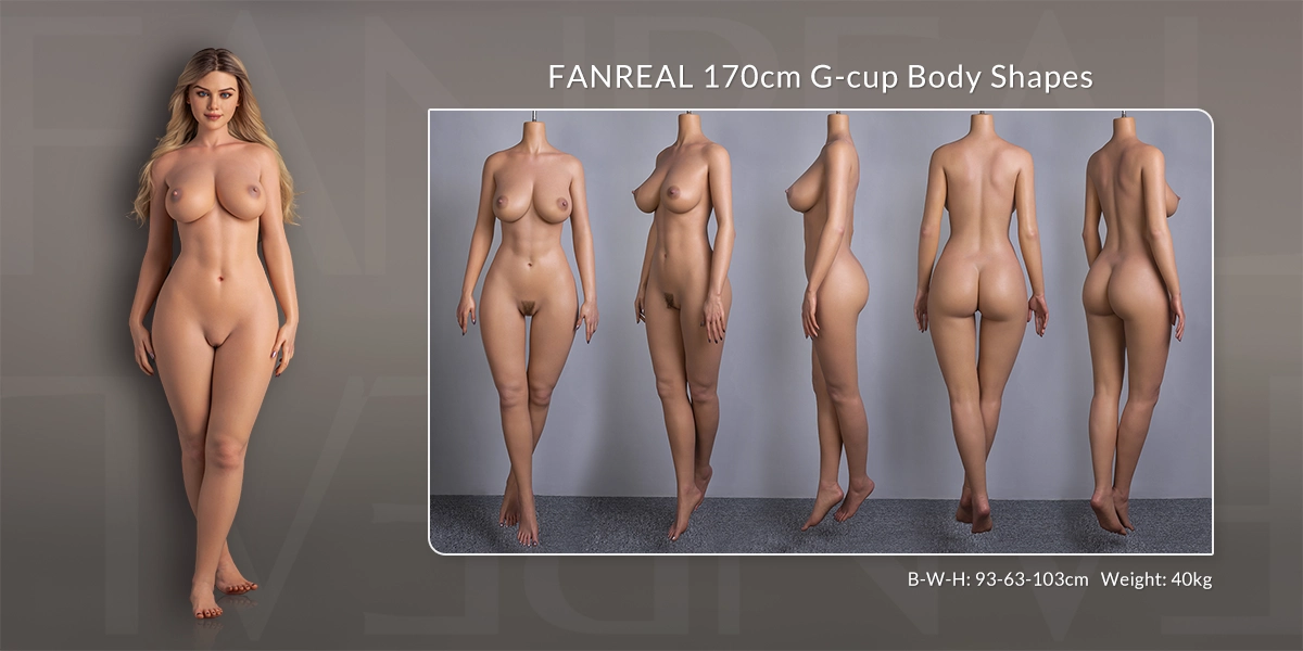 Sexy Tall Big Booty Silicone Sex Doll Kelly 170cm (Movable Jaw With Oral Structure)