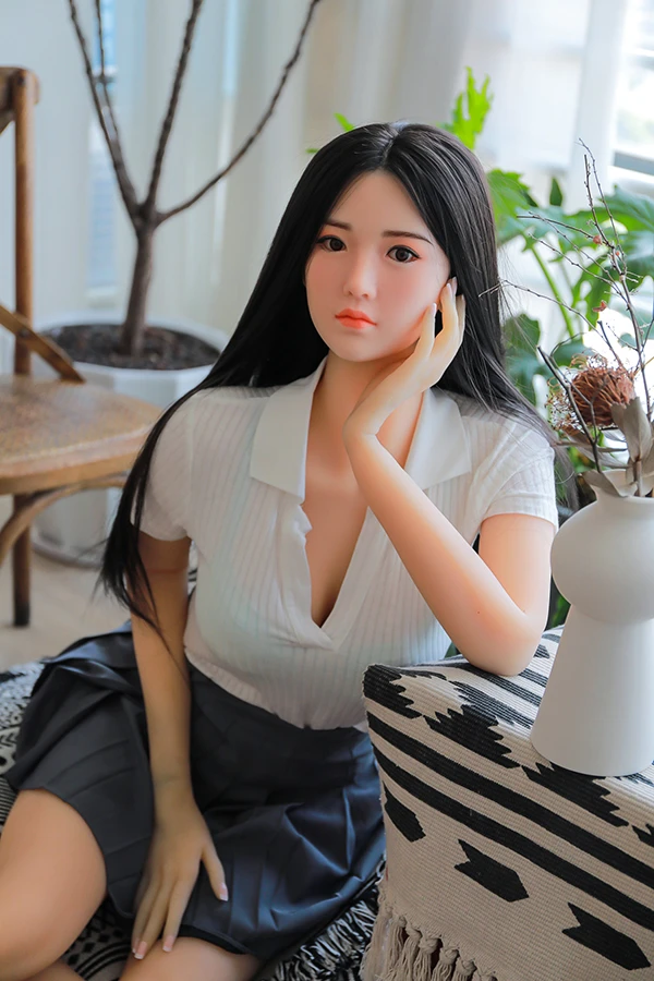 Innocent Brunette Japanese Sex Doll Joy 170cm (Silicone Head)