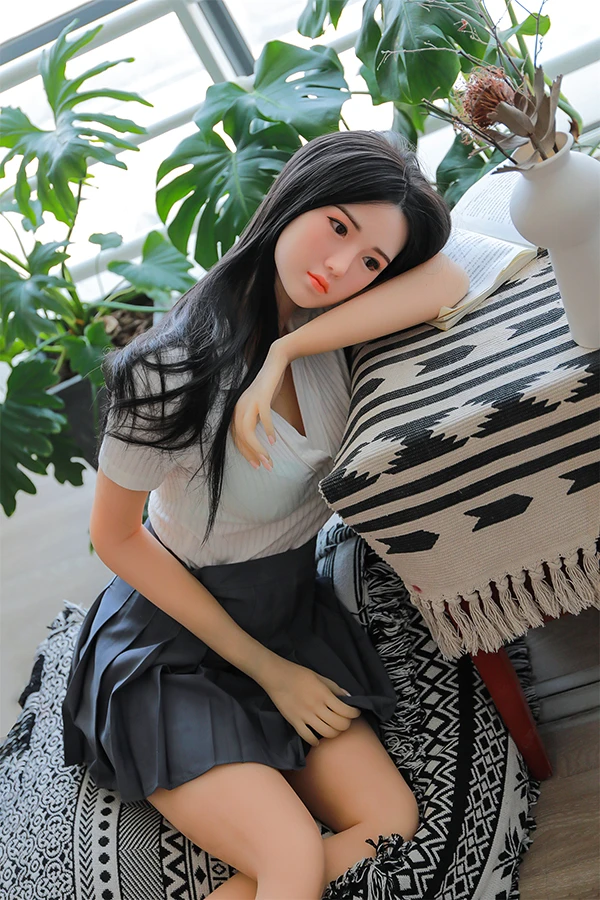 Innocent Brunette Japanese Sex Doll Joy 170cm (Silicone Head)