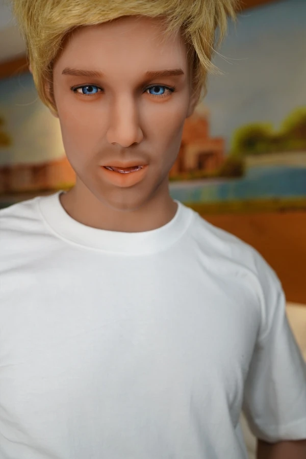 Full Size Handsome Blond Male Sex Doll Dannie 172cm (Movable Jaw With Oral Structure)