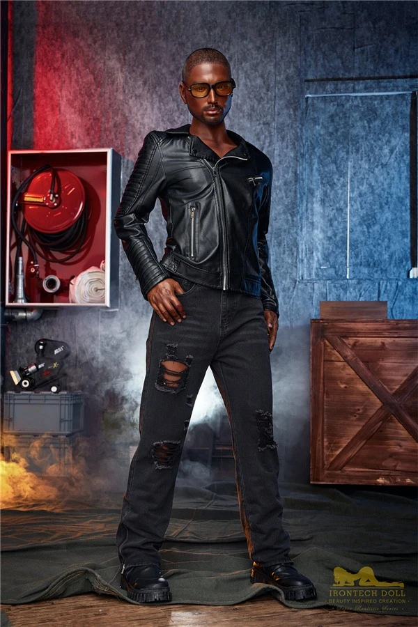 Real Life Sexy African Black Skin Male Sex Doll Kevin 170cm
