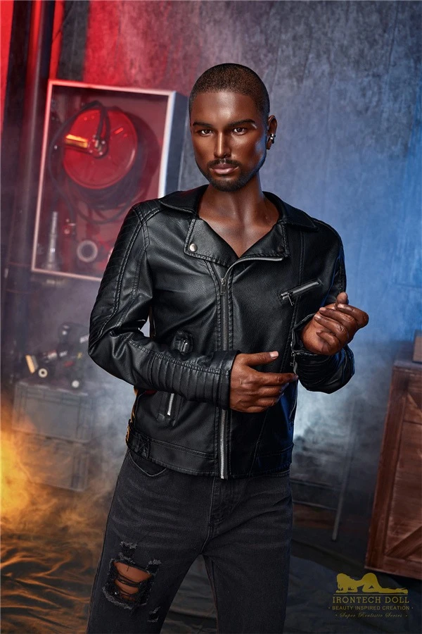 Real Life Sexy African Black Skin Male Sex Doll Kevin 170cm