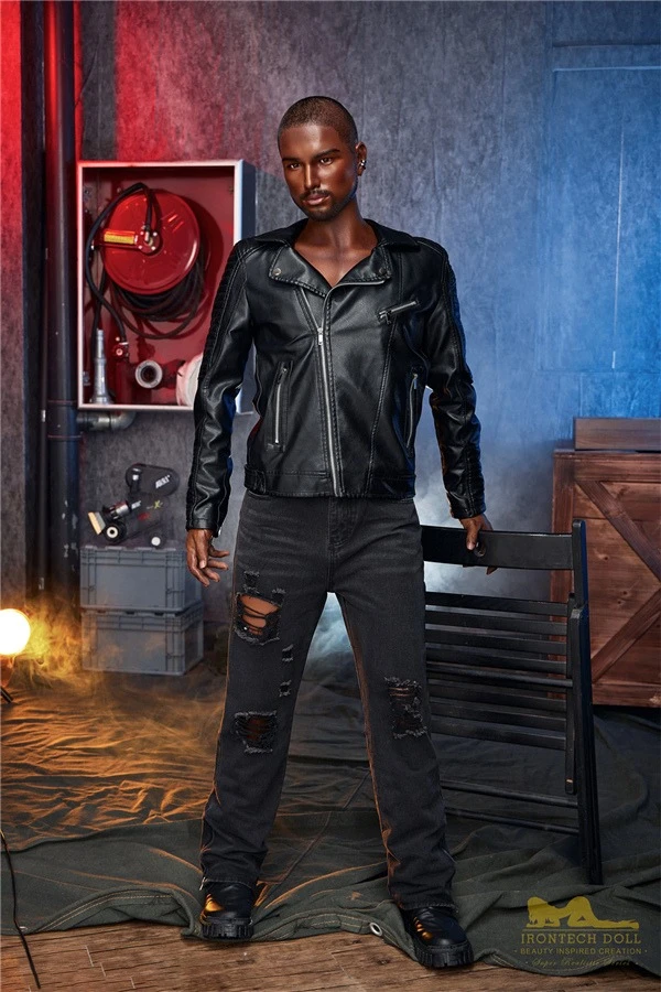 Real Life Sexy African Black Skin Male Sex Doll Kevin 170cm