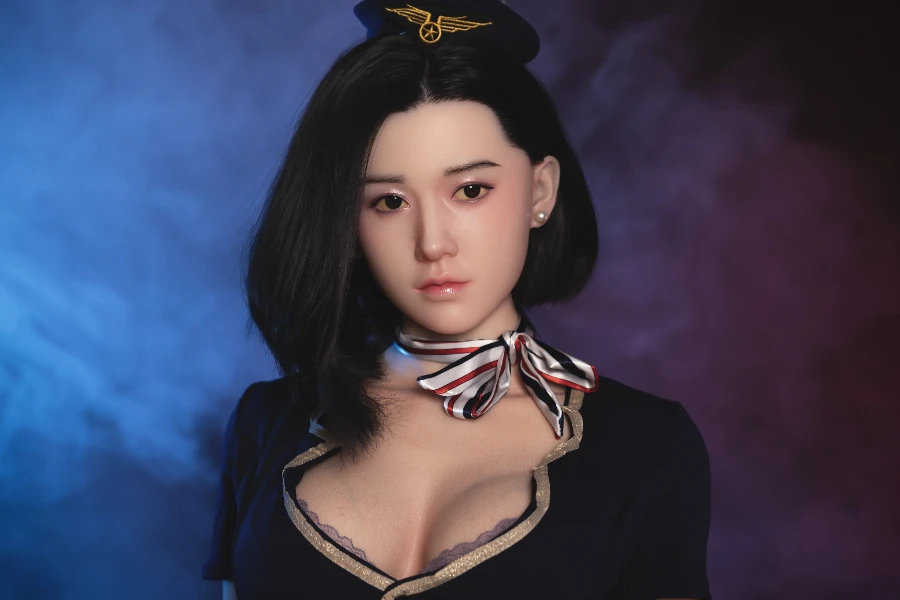 Fair Skin Asian Chinese Black Hair Silicone Sex Doll Alessia 168cm