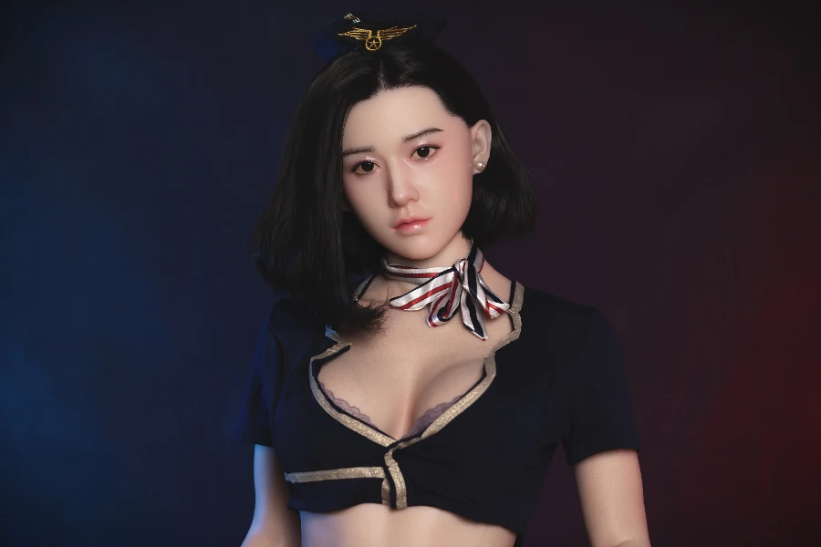 Fair Skin Asian Chinese Black Hair Silicone Sex Doll Alessia 168cm