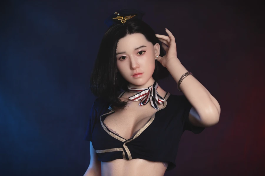 Fair Skin Asian Chinese Black Hair Silicone Sex Doll Alessia 168cm