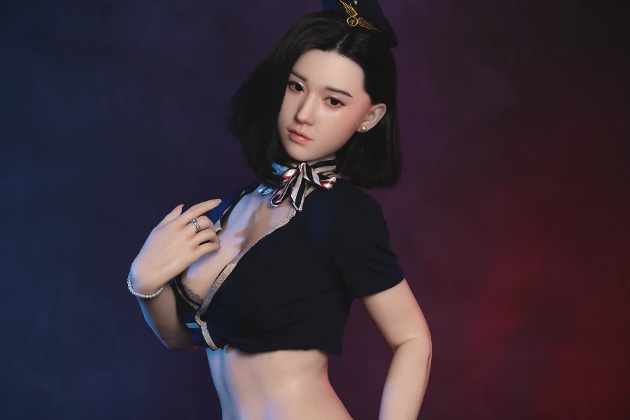 Fair Skin Asian Chinese Black Hair Silicone Sex Doll Alessia 168cm