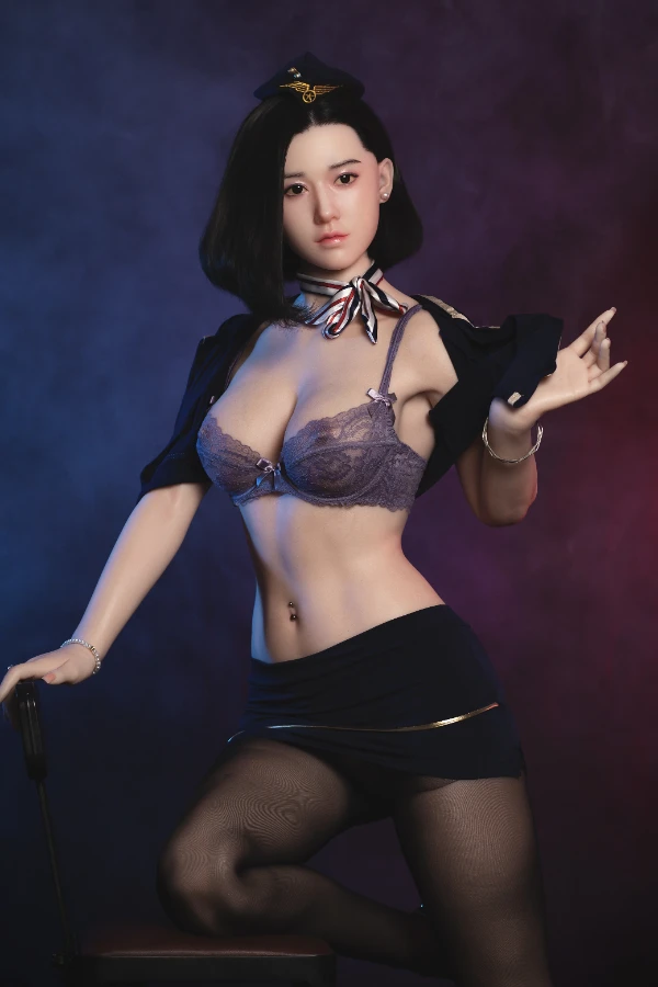 Fair Skin Asian Chinese Black Hair Silicone Sex Doll Alessia 168cm