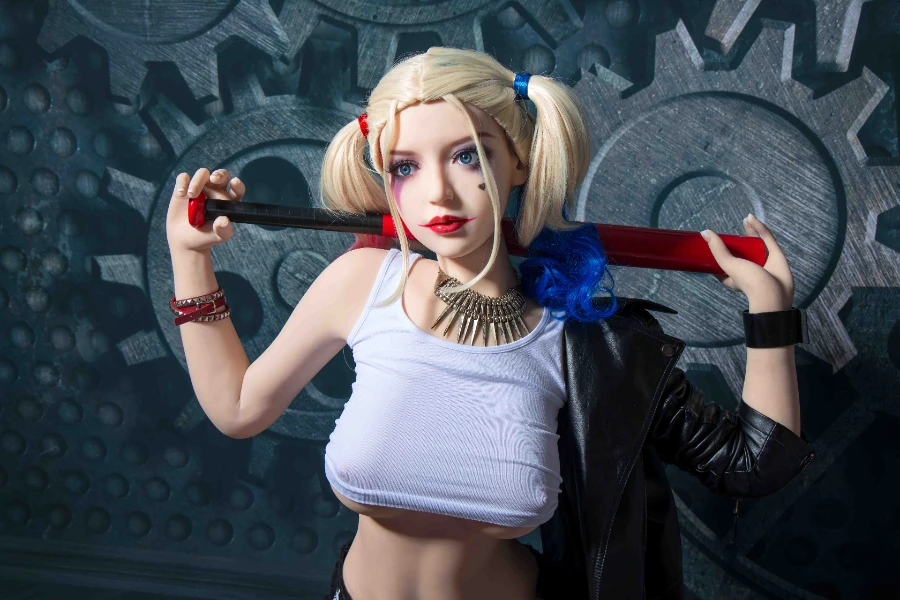 【Special Offer】Fair-skinned Clown Female Doll Harley Quinn 168cm