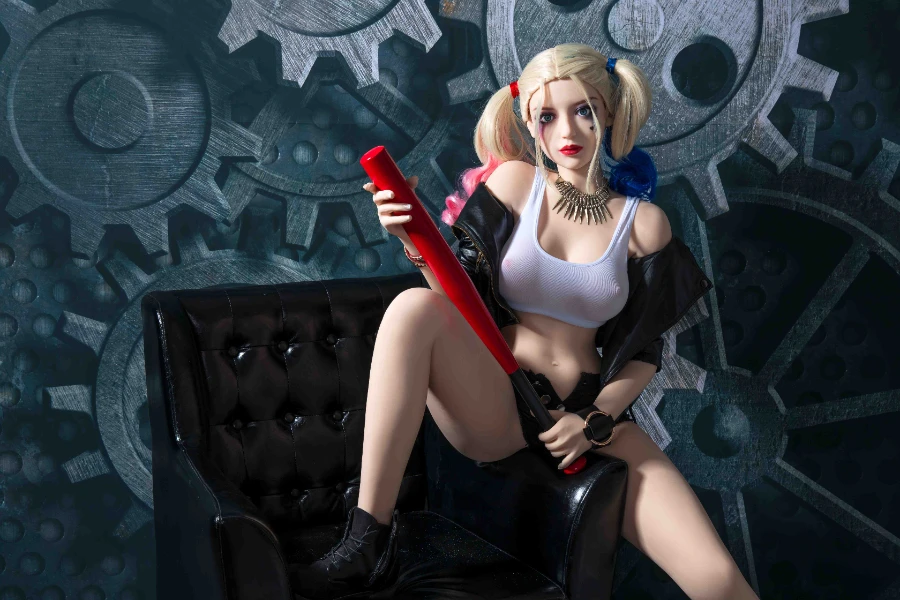 【Special Offer】Fair-skinned Clown Female Doll Harley Quinn 168cm