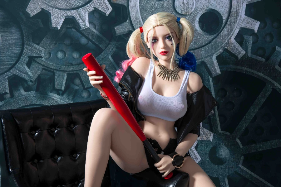 【Special Offer】Fair-skinned Clown Female Doll Harley Quinn 168cm