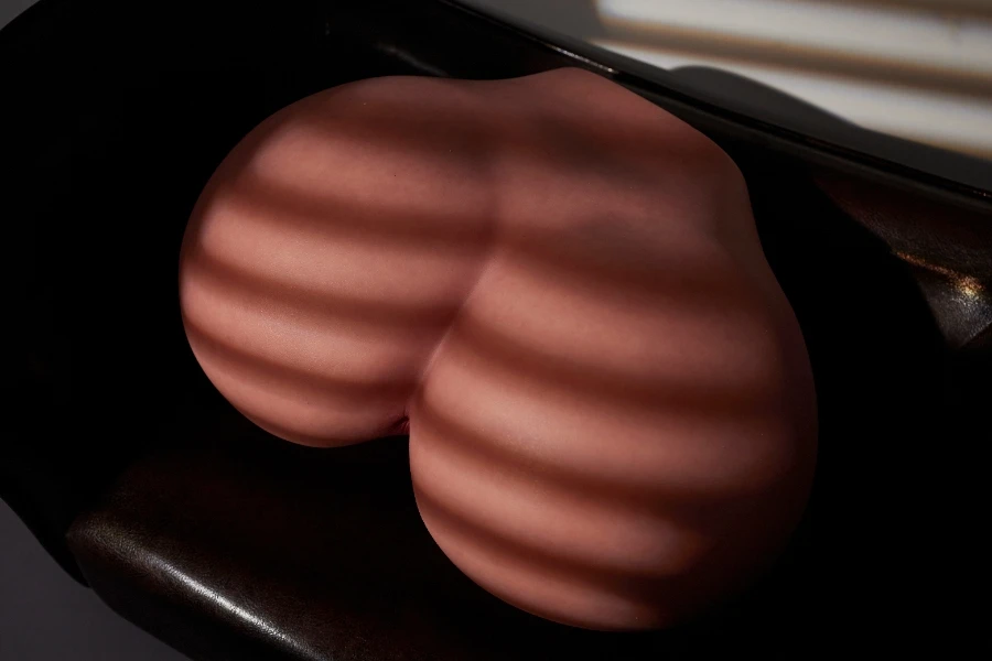 Black Silicone Sex Doll Butt Torso