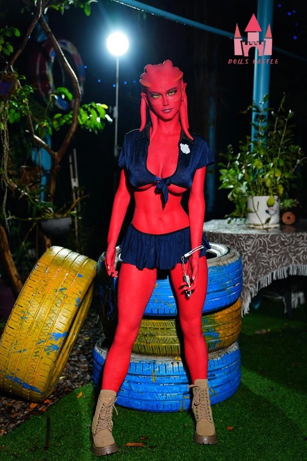 Red-skinned Alien Seductive Sex Doll Braelyn 160cm