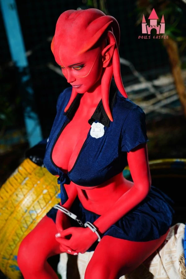 Red-skinned Alien Seductive Sex Doll Braelyn 160cm