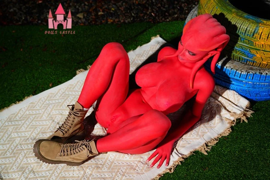 Red-skinned Alien Seductive Sex Doll Braelyn 160cm