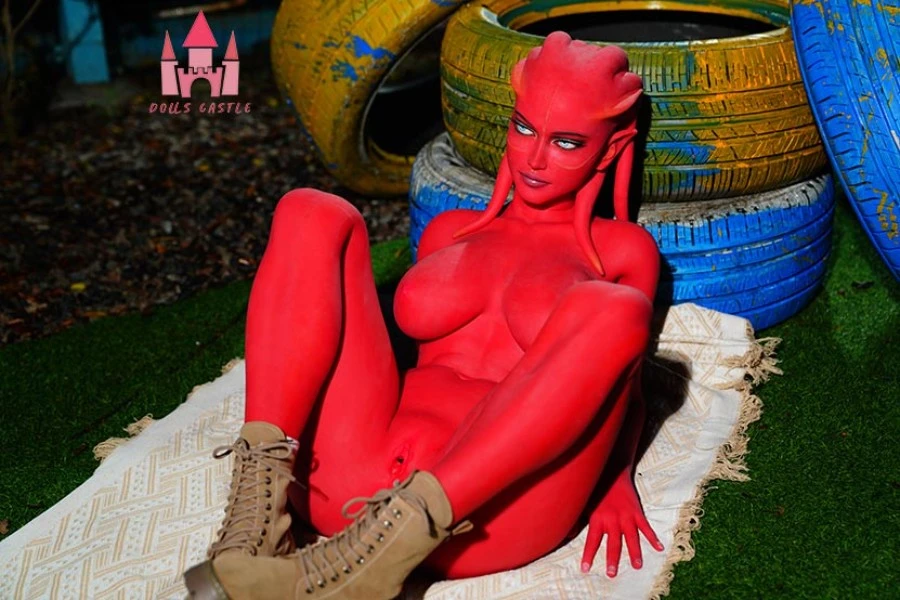 Red-skinned Alien Seductive Sex Doll Braelyn 160cm