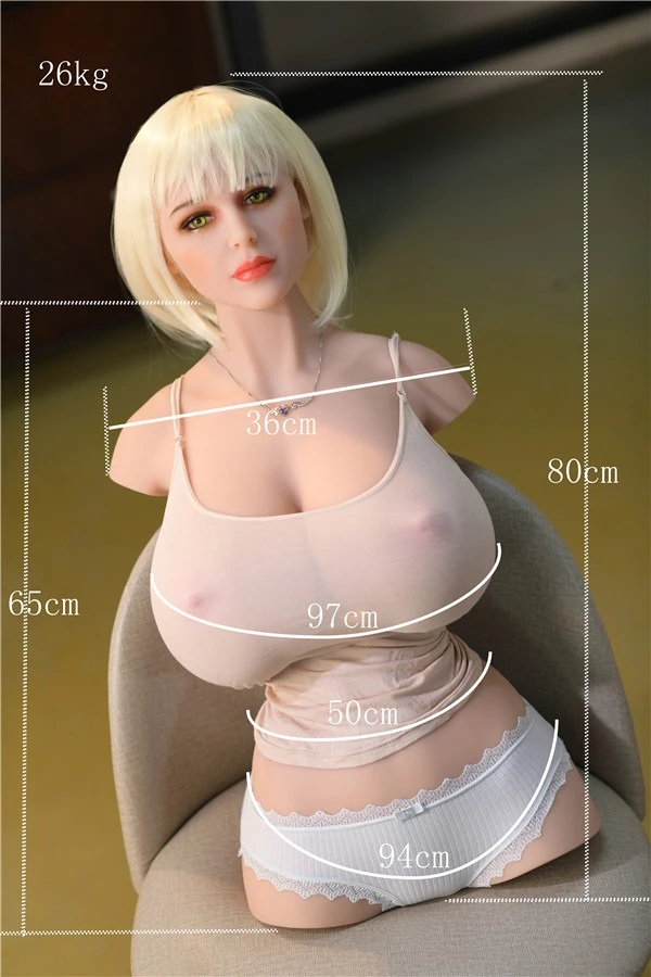 Blonde Mature Huge Boobs Sex Doll Torso Mia 80cm