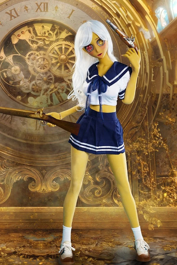 Yellow Skinned Anime Sex Doll Melody 160cm (Non-Removable Head)