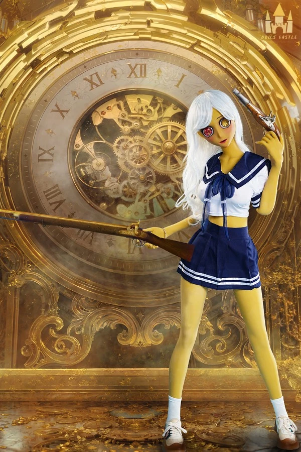 Yellow Skinned Anime Sex Doll Melody 160cm (Non-Removable Head)