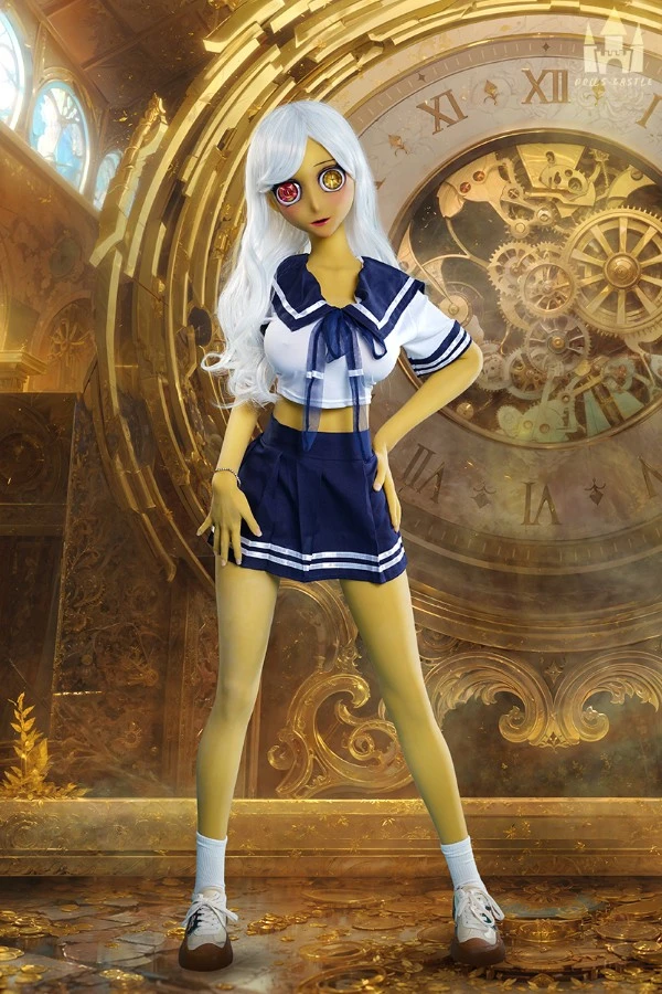 Yellow Skinned Anime Sex Doll Melody 160cm (Non-Removable Head)