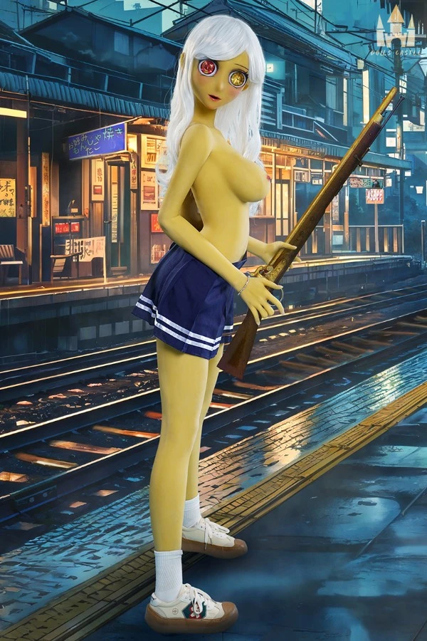 Yellow Skinned Anime Sex Doll Melody 160cm (Non-Removable Head)