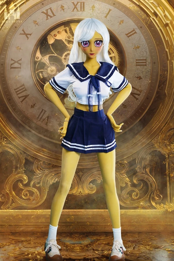 Yellow Skinned Anime Sex Doll Melody 160cm (Non-Removable Head)