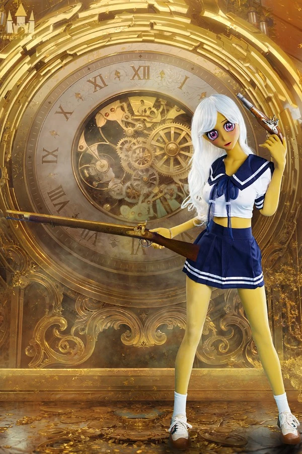 Yellow Skinned Anime Sex Doll Melody 160cm (Non-Removable Head)