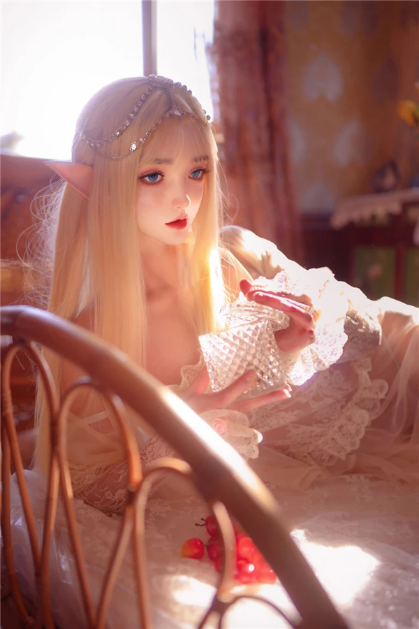 Fantasy Blonde Elf Silicone Sex Doll Alaia 150cm (Movable Jaw With Oral Structure)