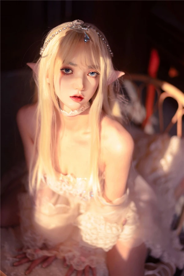 Fantasy Blonde Elf Silicone Sex Doll Alaia 150cm (Movable Jaw With Oral Structure)