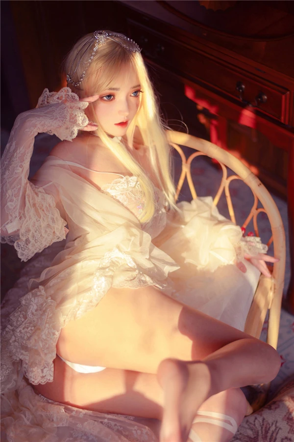 Fantasy Blonde Elf Silicone Sex Doll Alaia 150cm (Movable Jaw With Oral Structure)