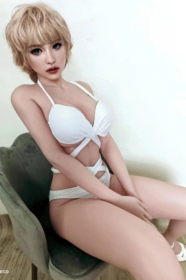 Lifelike Blonde Short Hair Sex Doll Raya 165cm