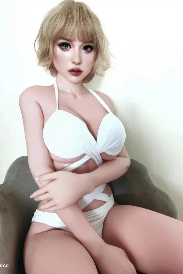 Lifelike Blonde Short Hair Sex Doll Raya 165cm