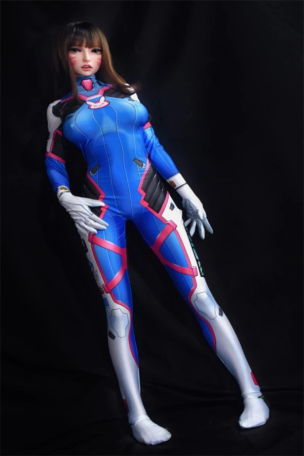 Lifelike Cosplay Overwatch Dva Sex Doll Chloe 150cm