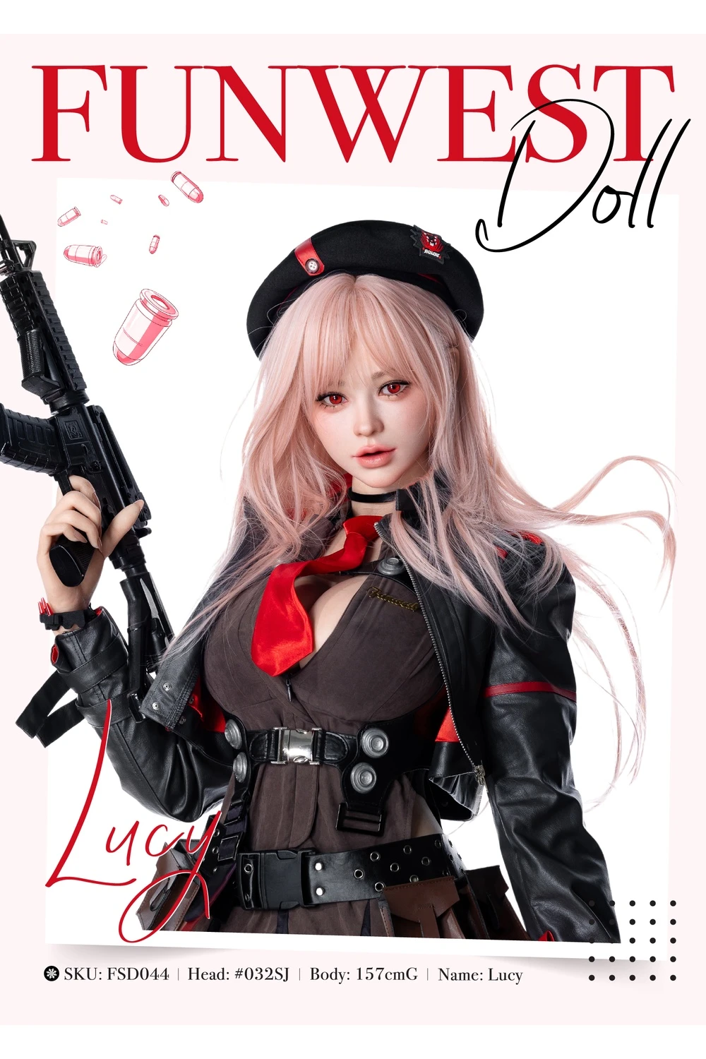 157cm G Cup Silicone Sex Doll Lucy (Movable Jaw With Oral Structure)