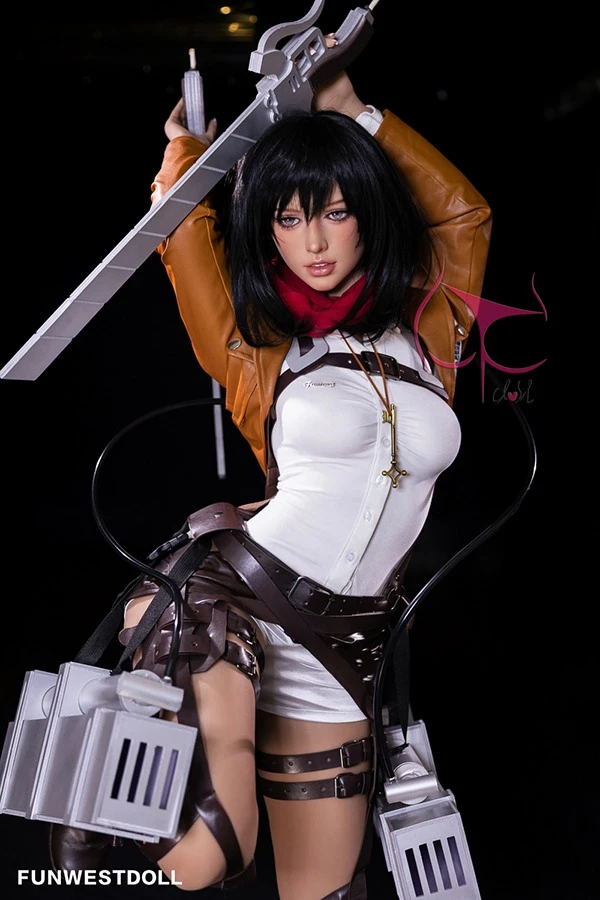 Sexy Fantasy Anime Sex Doll Mikasa Ackerman 159cm