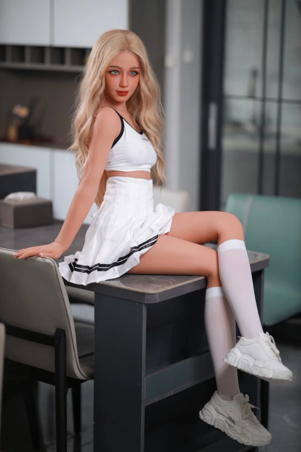 Blonde Skinny A Cup Sex Doll Anastasia 157cm