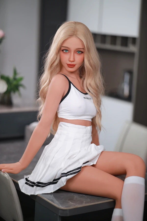 Blonde Skinny A Cup Sex Doll Anastasia 157cm