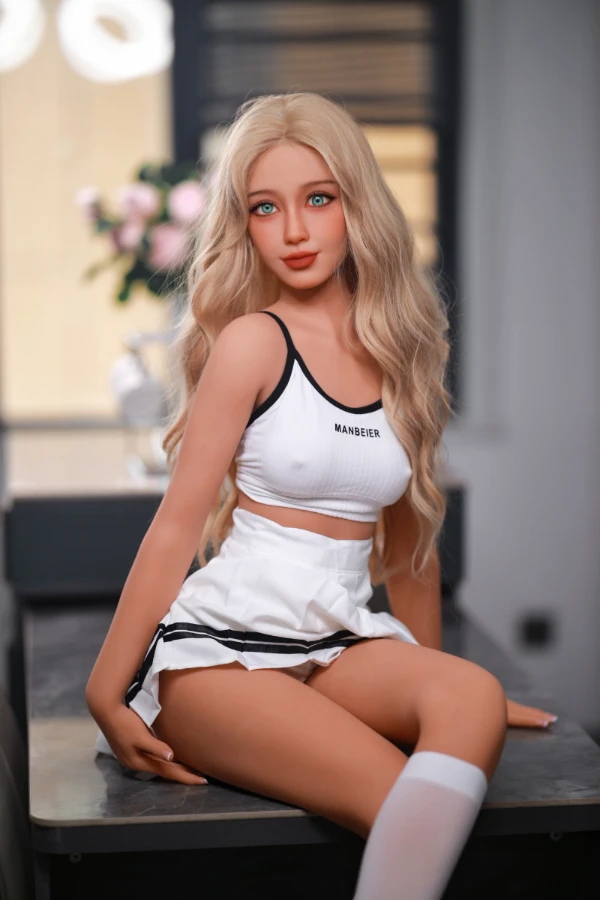 Blonde Skinny A Cup Sex Doll Anastasia 157cm