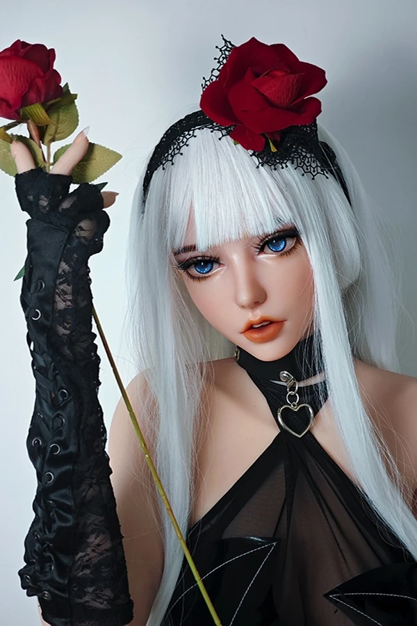 Silver Long Hair Anime Manga Silicone Sex Doll Maggie 150cm