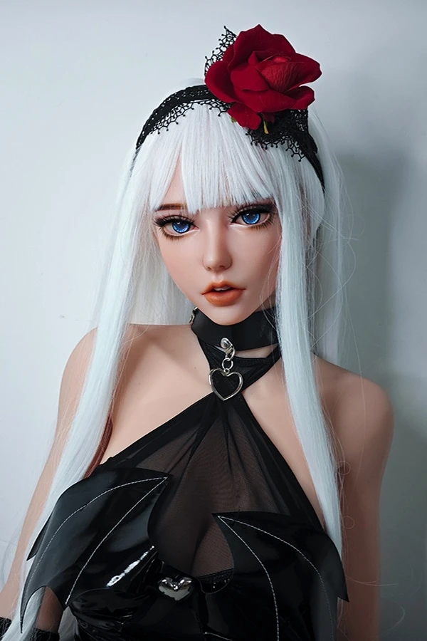 Silver Long Hair Anime Manga Silicone Sex Doll Maggie 150cm