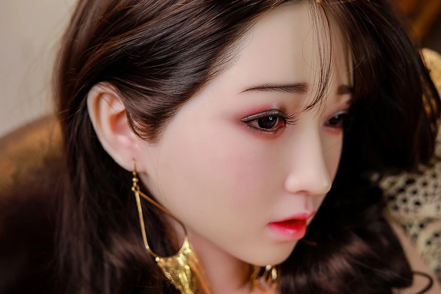 Super Sexy Black Long Curly Hair Sex Doll Paola 158cm (Silicone Head)