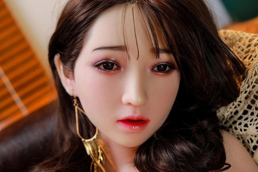 Super Sexy Black Long Curly Hair Sex Doll Paola 158cm (Silicone Head)