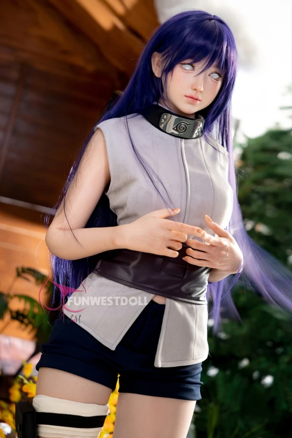 Silicone Anime Naruto Hinata Sex Doll 159cm (Realistic Skin Texture, Soft Head, Free Clothes)