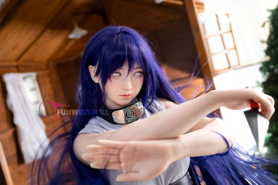 Silicone Anime Naruto Hinata Sex Doll 159cm (Soft Head, Free Clothes)